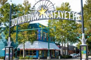 Downtown Lafayette sign