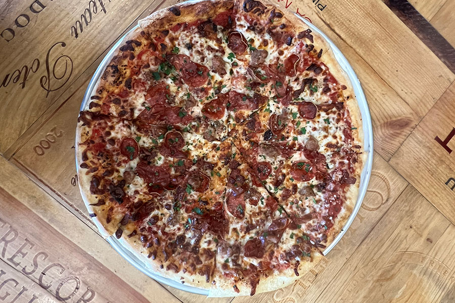 Boulder Social pizza tomato